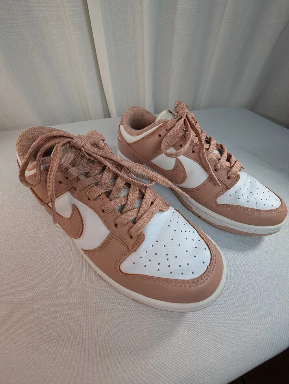 Nike Dunk Low Rose Whisper Blush Pink Low Top Sneakers